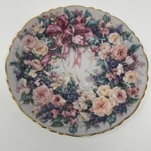 Circle of Elegance by Lena Liu Floral Greetings Collector Plates